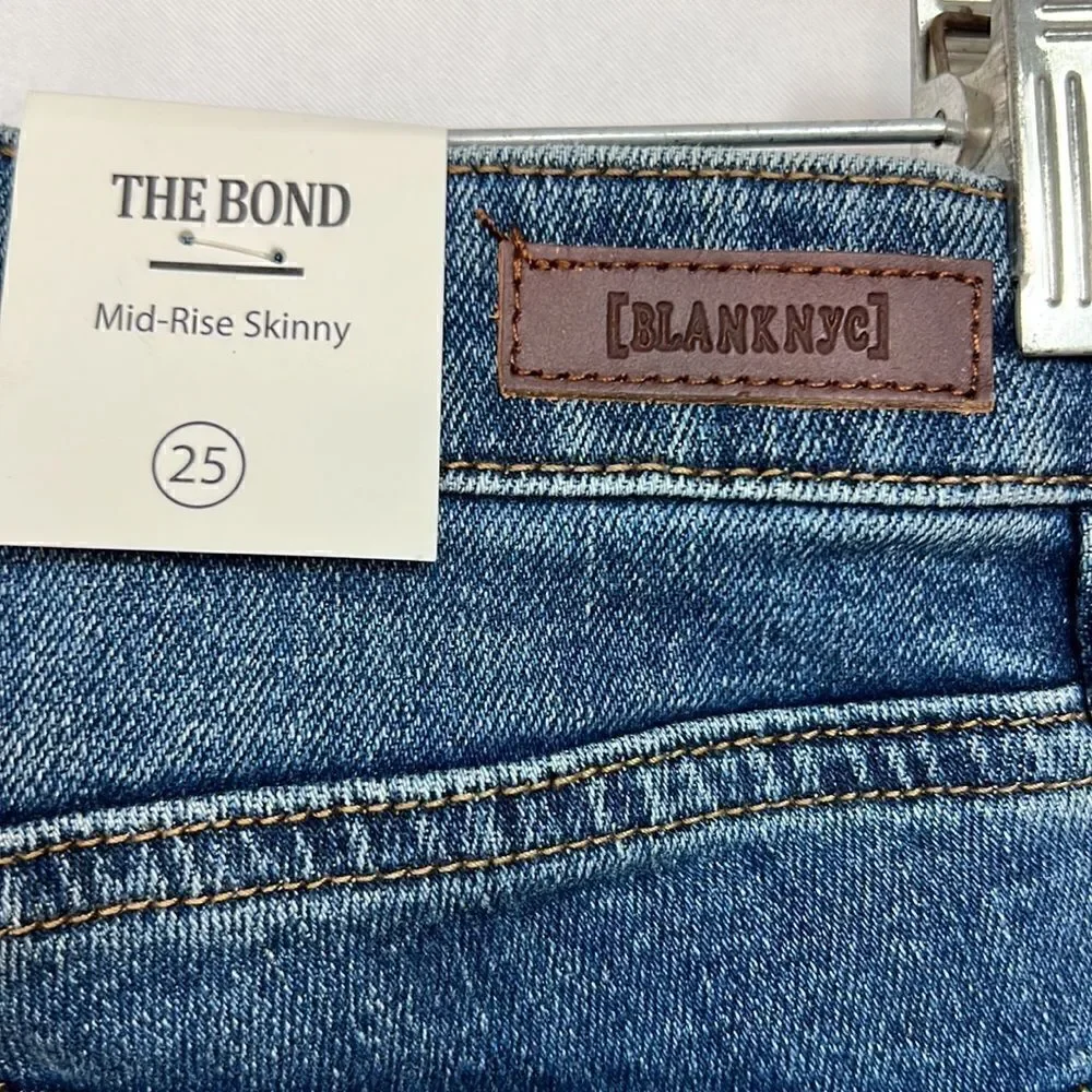Blank NYC the Bond Mid-rise Skinny Jeans size 25 NWT